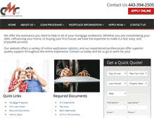 Tablet Screenshot of cmortgroup.com